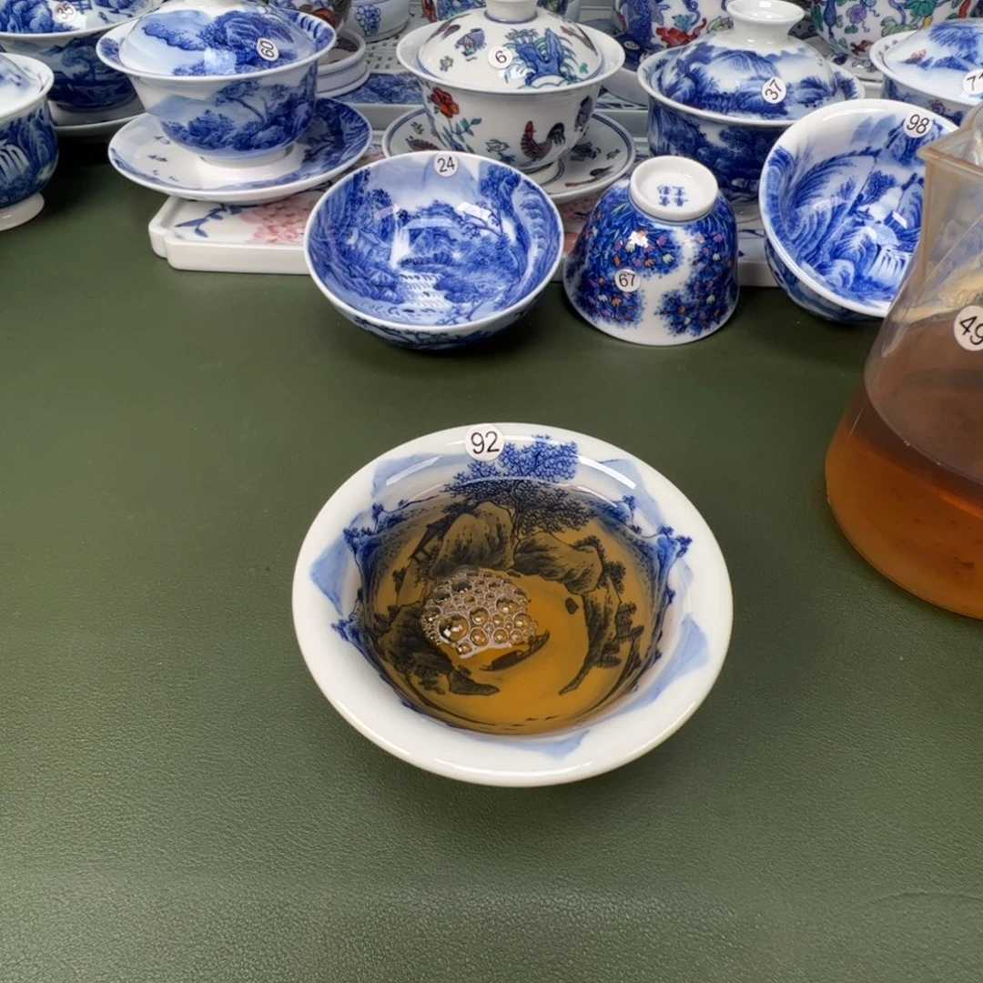 景德镇纯手工纯手绘茶具木木92