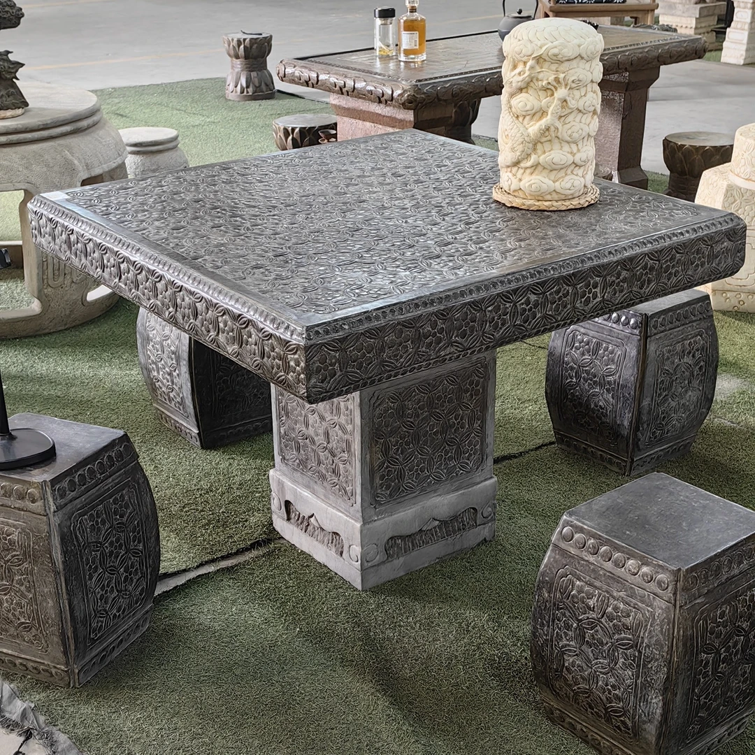 天然青石石桌庭院会所别墅公司高端大气上包邮不包卸车定金800