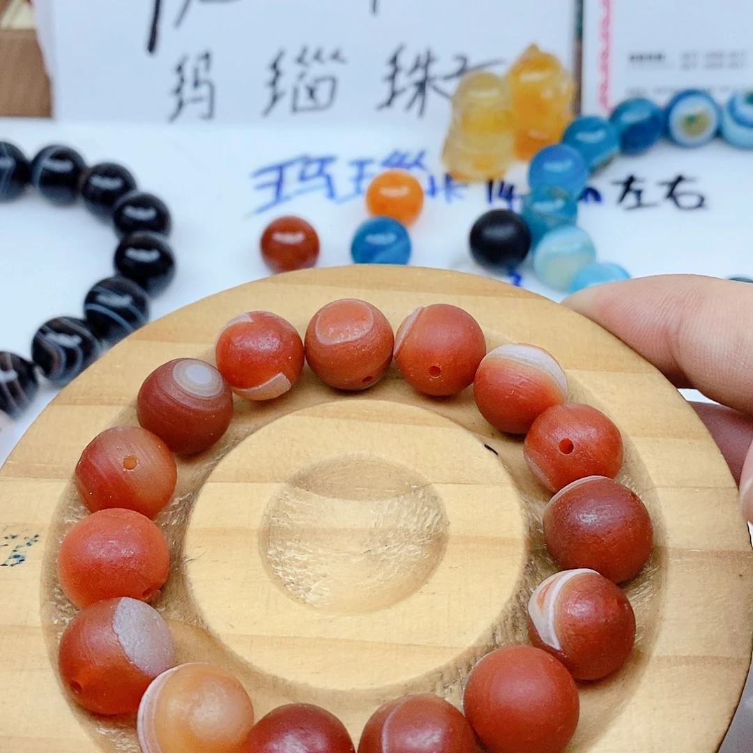 合金颈饰玛瑙/玉髓狼*腾