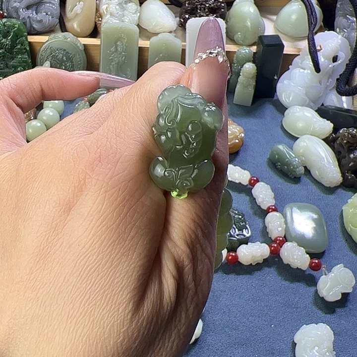 和田玉手链未镶嵌用****3