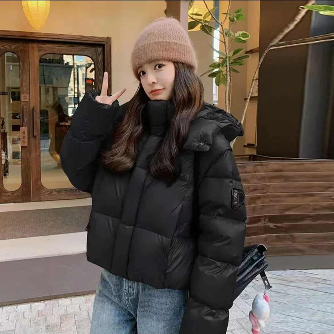 【魔方】泡芙短款羽绒服女冬新款可拆卸两穿面包服马甲外套7011