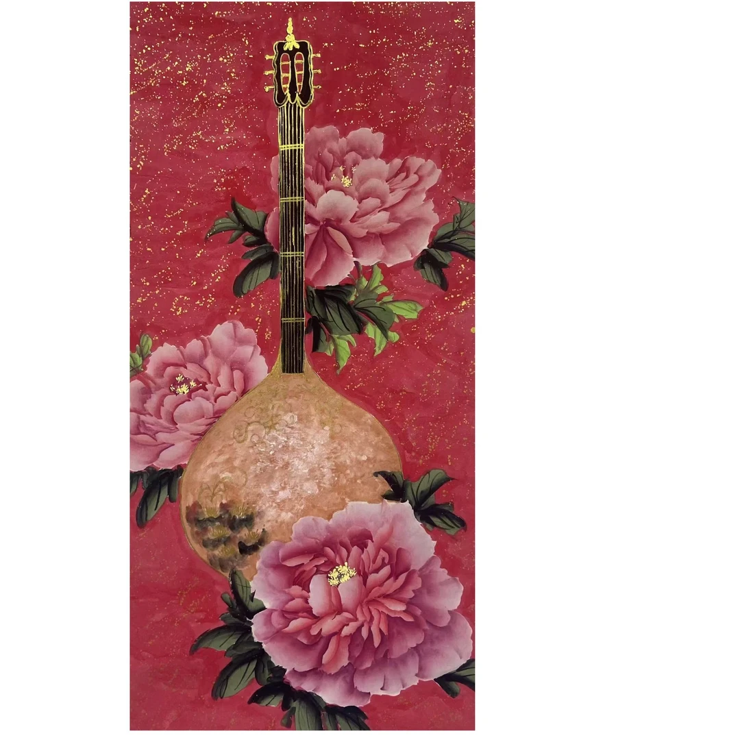 林 花卉立轴100 50 4.5平尺