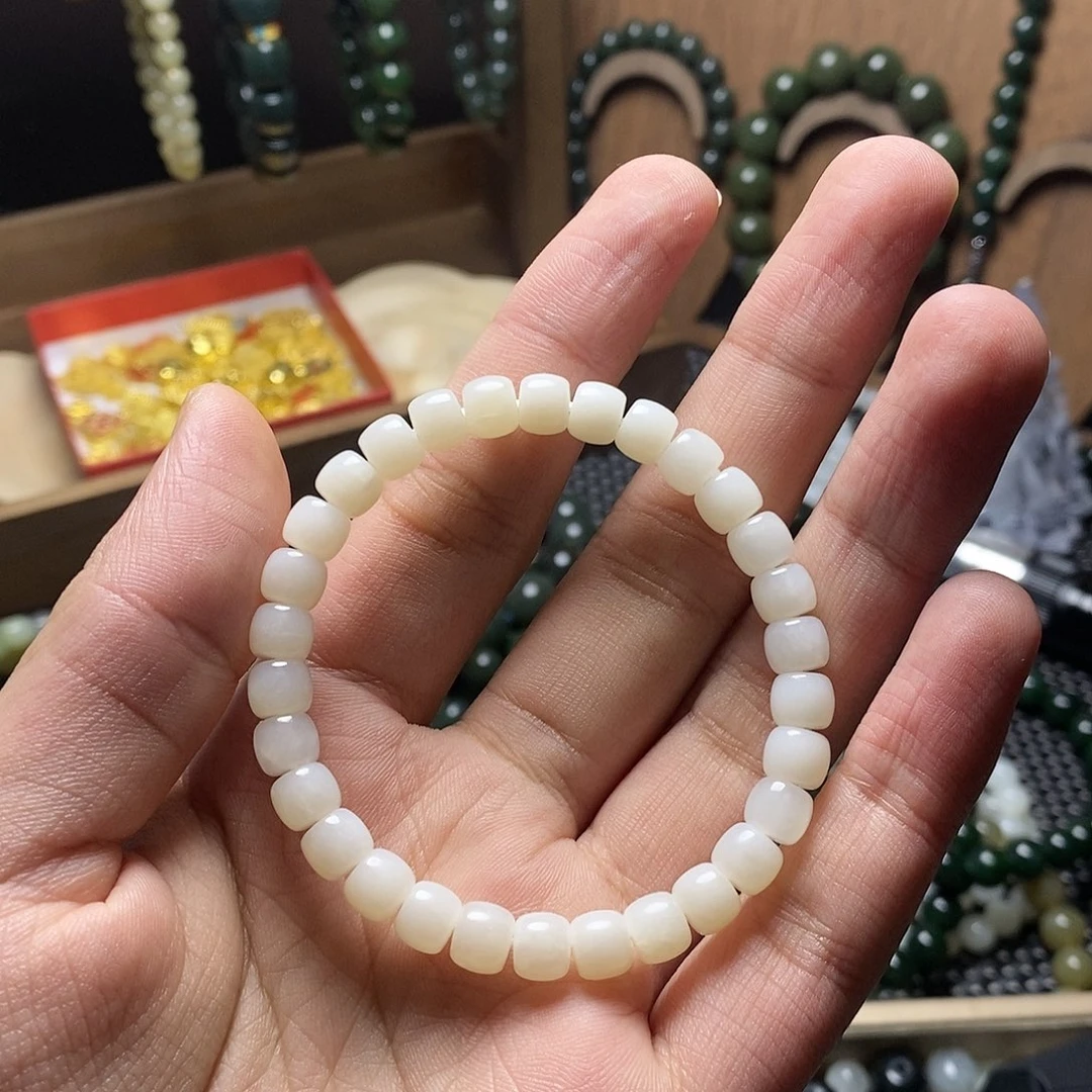 和田玉未镶嵌手串10