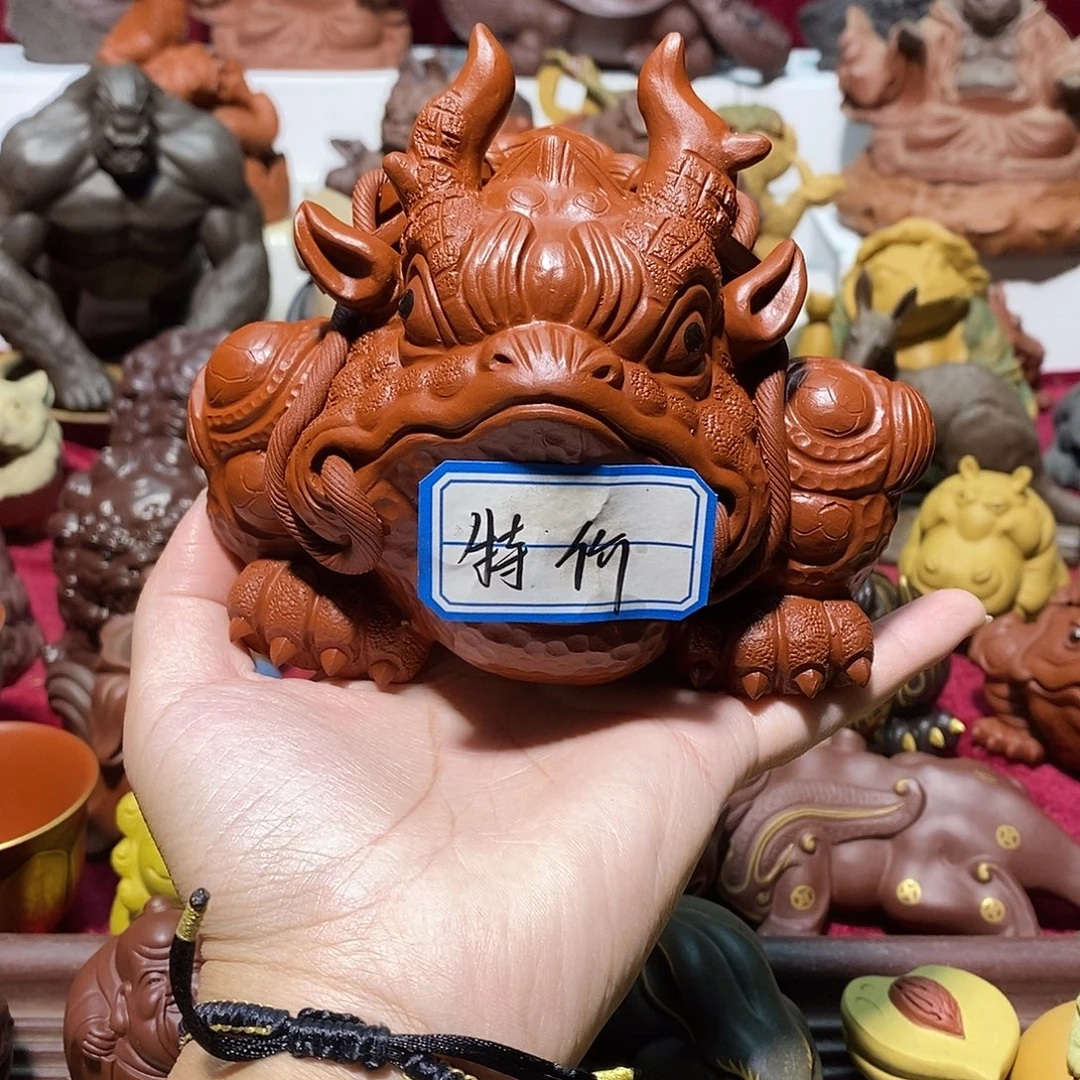 茶宠紫砂宜兴紫砂17厘米龙蟾