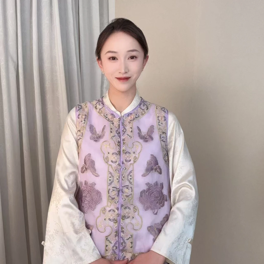 【九紫蝴蝶】2025新款新中式国风刺绣马甲YW