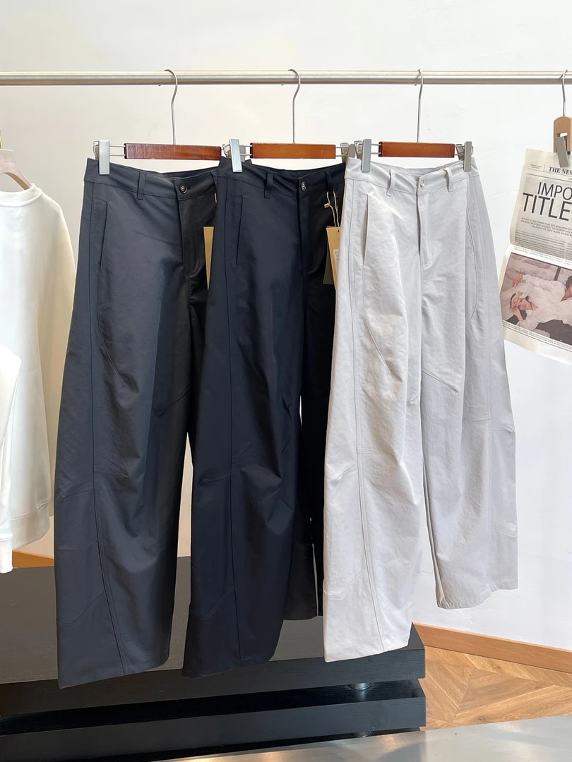 B梨型天菜！遮肉时髦！宽松香蕉裤弯刀秋季休闲裤 D360 女装 H6776