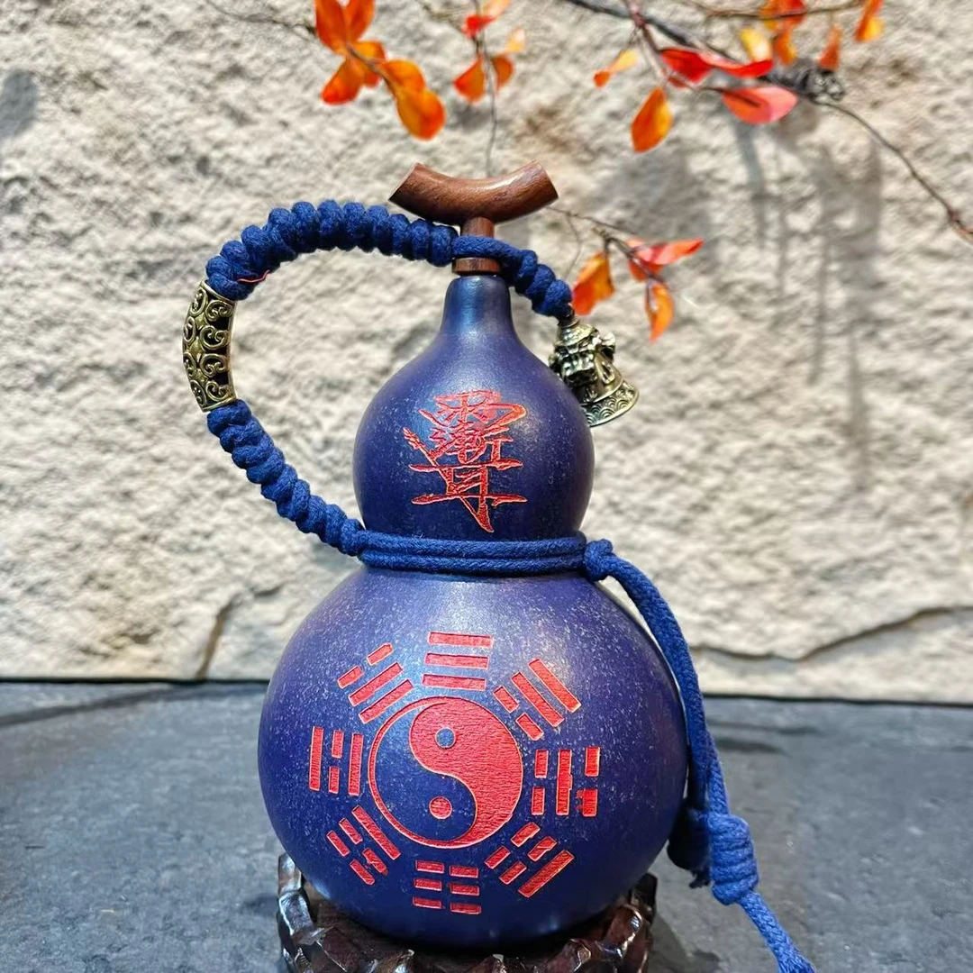 天然大漆酒葫芦文玩福禄摆件天然