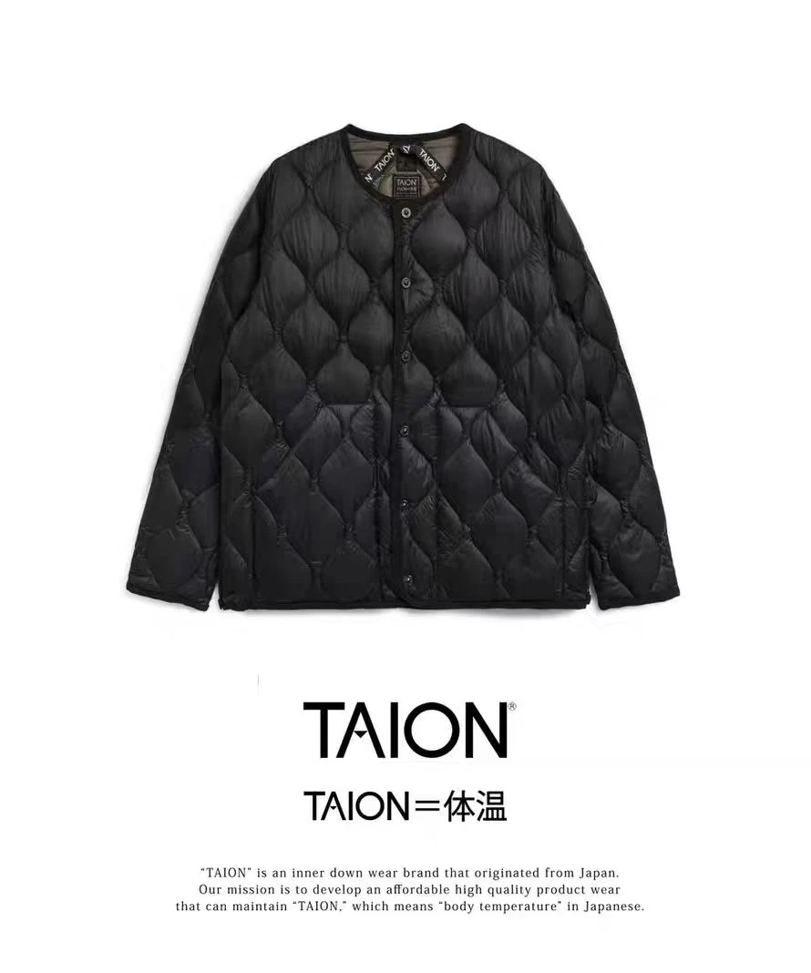 体温 TAION 95%羽绒  无领款