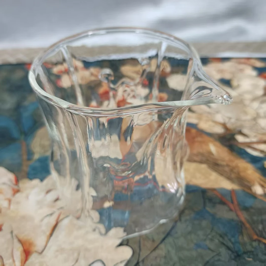 阿七的器 玻璃树皮公道杯耐热透明家用分茶器功夫茶具-F54