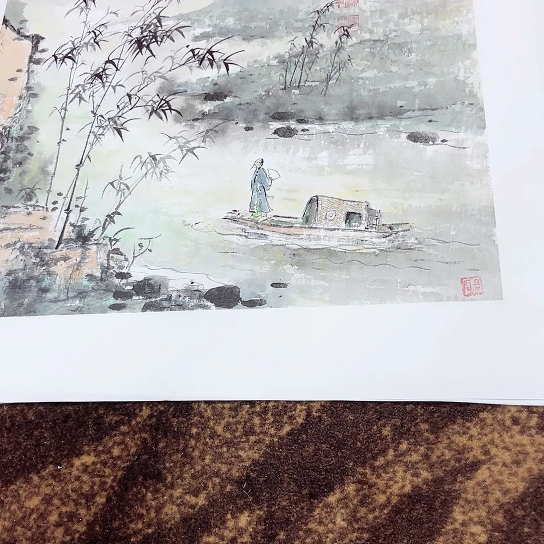 国画七***子绘画作品多次参加