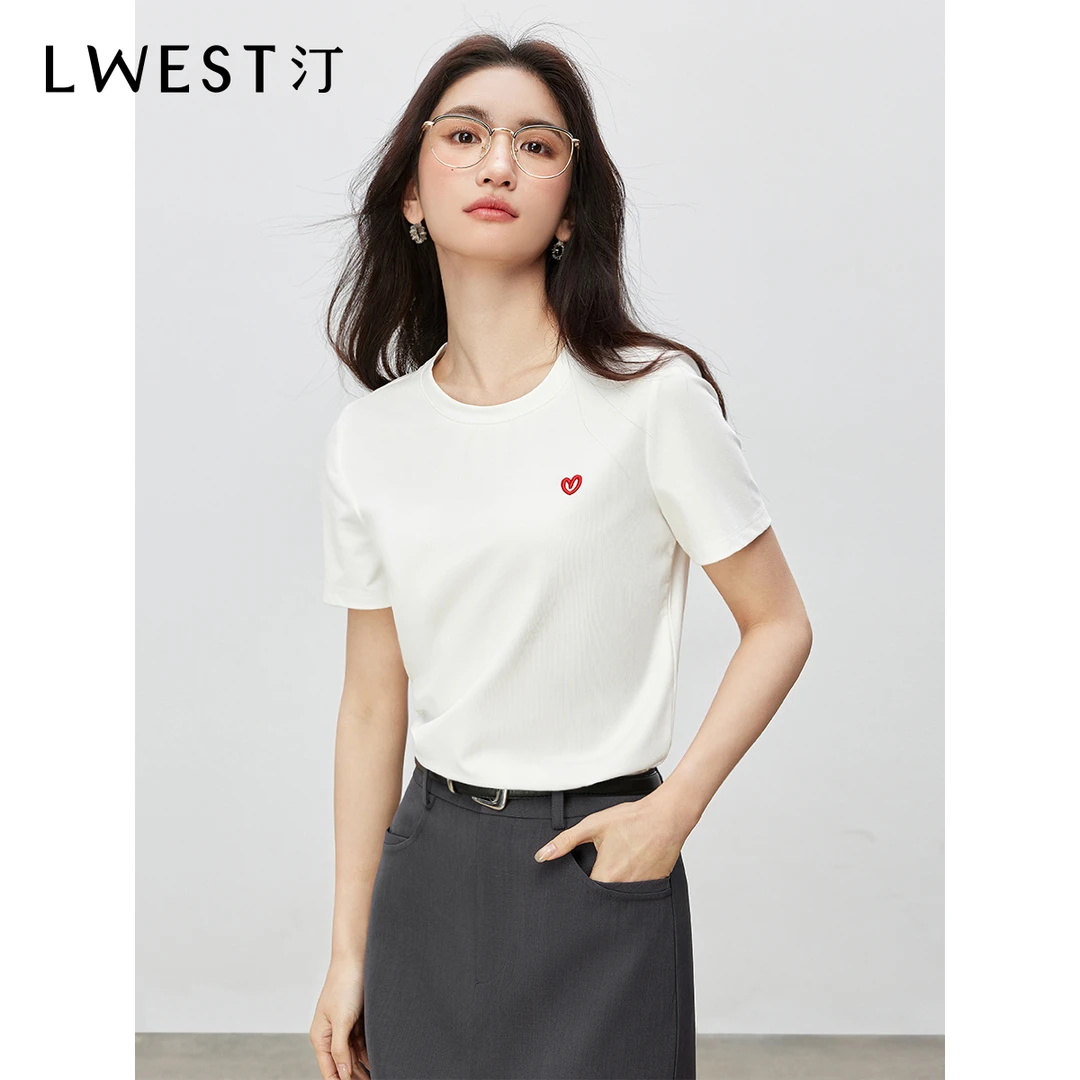 【李不了】朗文斯汀简约凉感正肩短袖上衣DTYT5101B07045