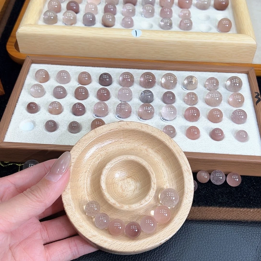 水晶手链未镶嵌夹*7颗兔毛