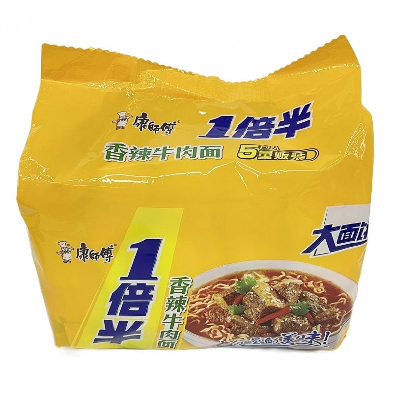 K康师傅一倍半香辣牛肉五包104g*5R+A