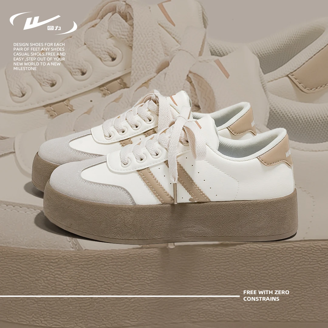 回力夏季潮流时尚女鞋2025新款舒适软底百搭运动休闲厚底女鞋0168