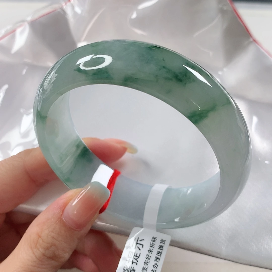 未镶嵌手镯翡翠 正圈②①②微纹轮胎镯⭐⭐⭐