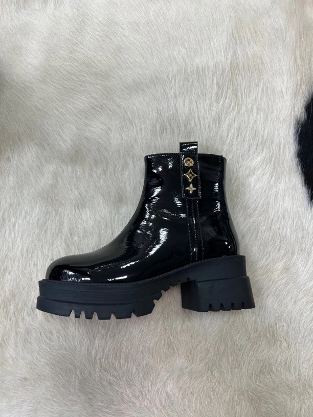 牛漆皮619-2短靴