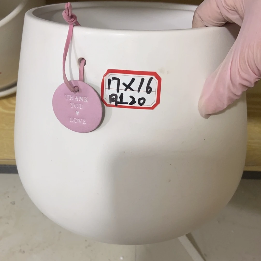 红陶高温陶瓷花盆