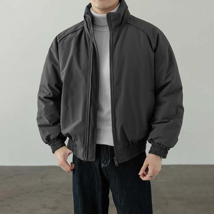 美式三防飞行员夹克棉衣男冬季夹棉保暖立领外套冬装解构拼接棉服