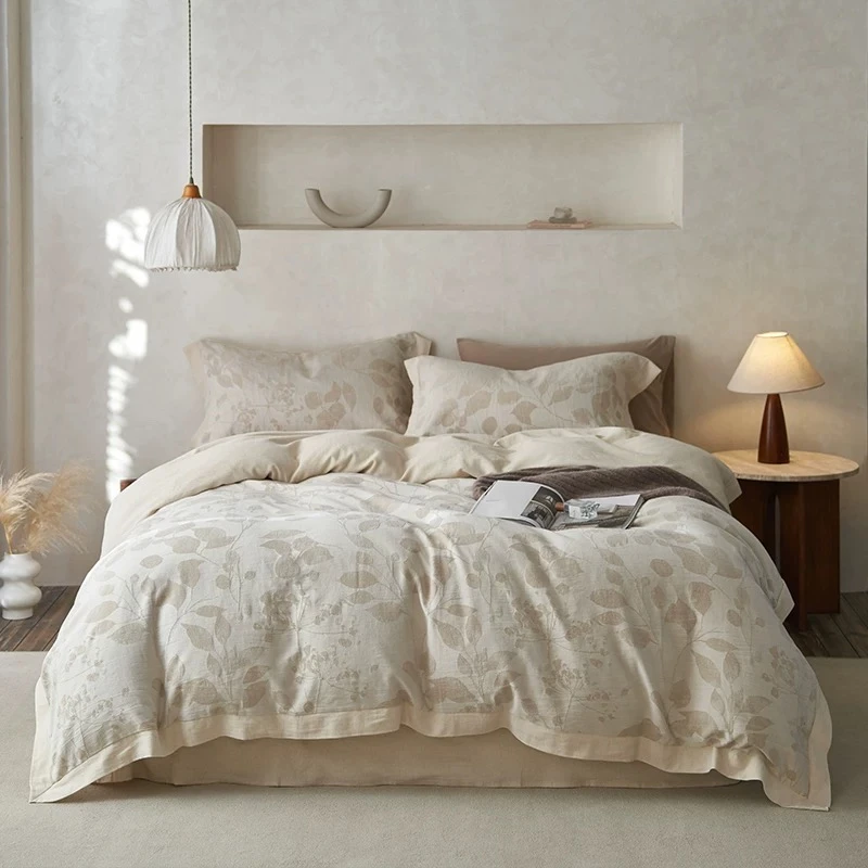 【超级红】流年 棉麻四件套