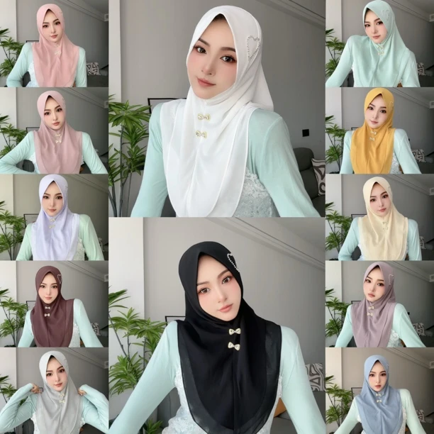 夏季雪纺双层燕尾爱心手工套头