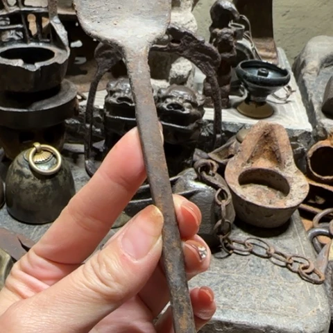 金属手工锻打小铲子