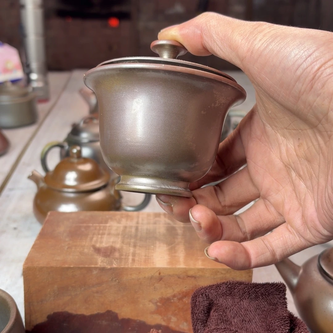 壶庄诚柴烧坭兴陶壶110（