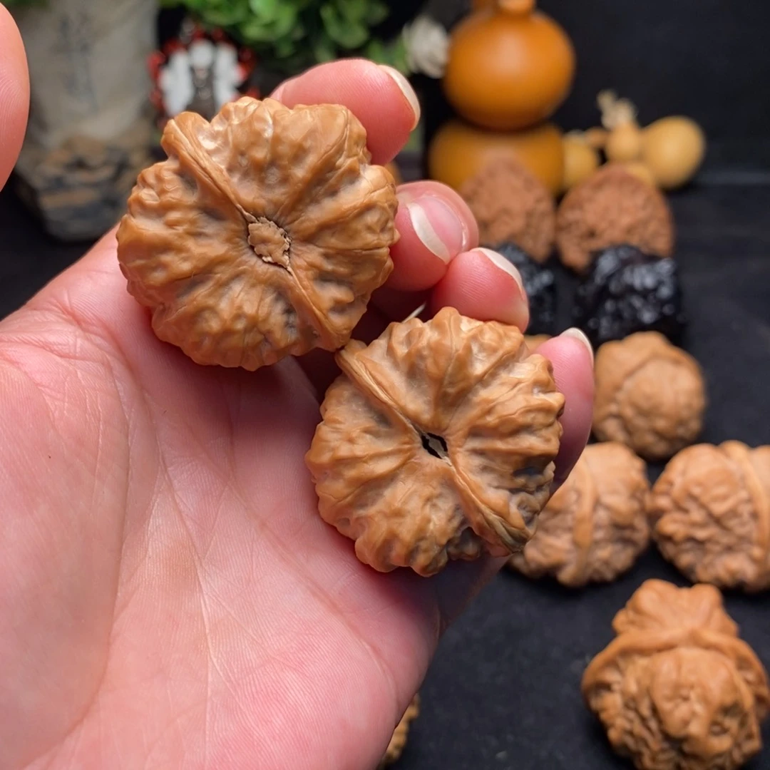 文玩核桃把件灿**?蛤蟆头37尺寸