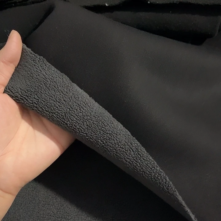 用***0加厚黑色奥粒绒1.5米长带螺纹