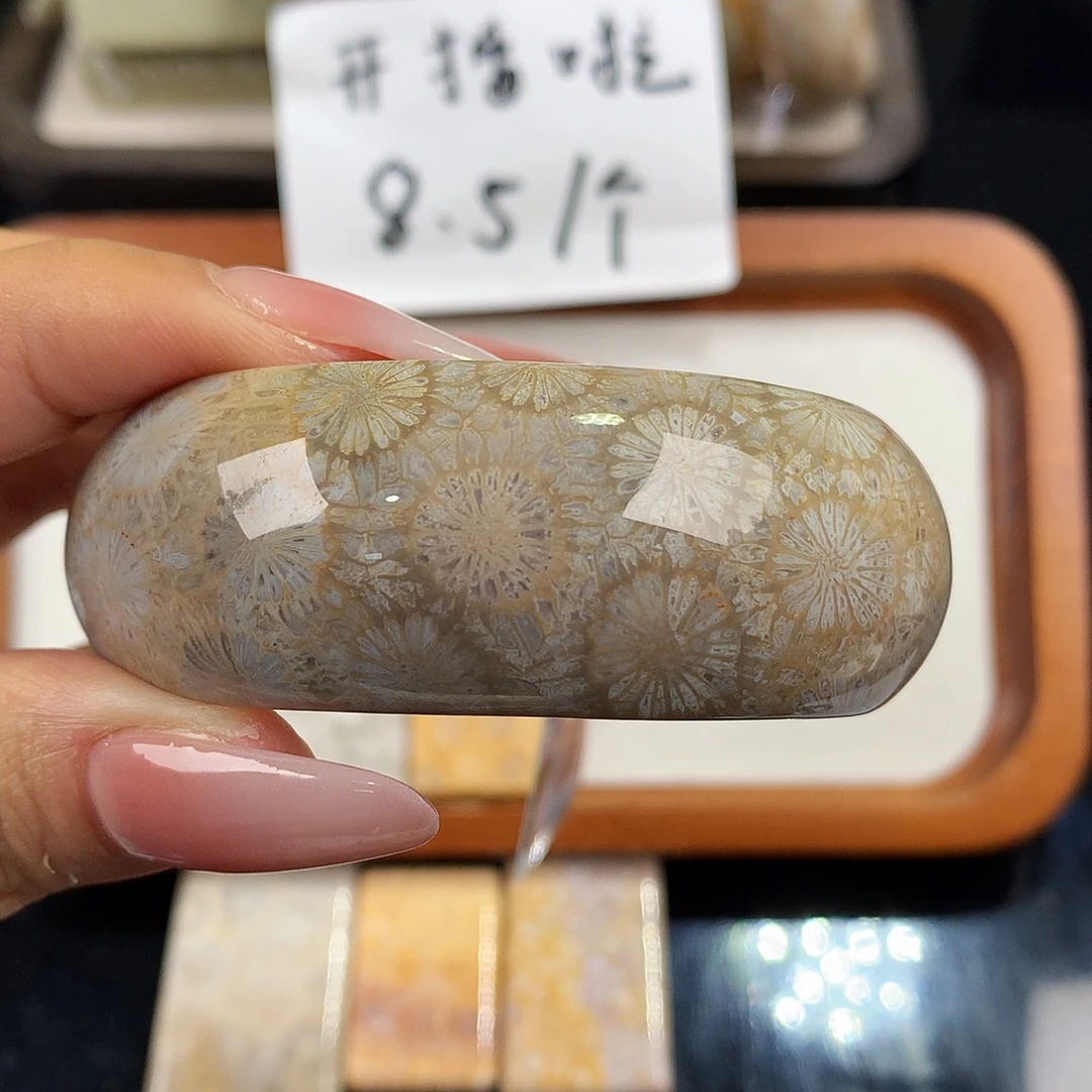 硅化珊瑚（珊瑚玉）未镶嵌吊坠(赠链)30号 51.8