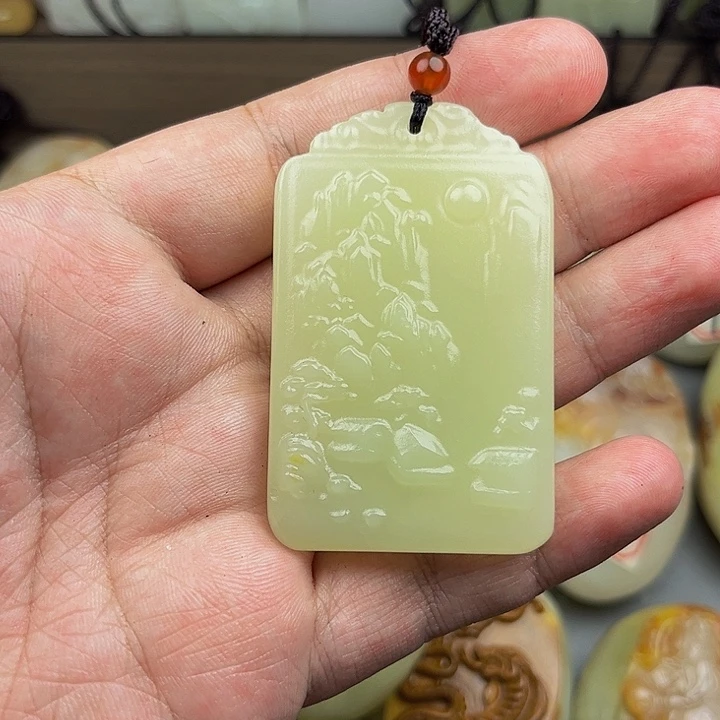 龍****石材方解石山水牌