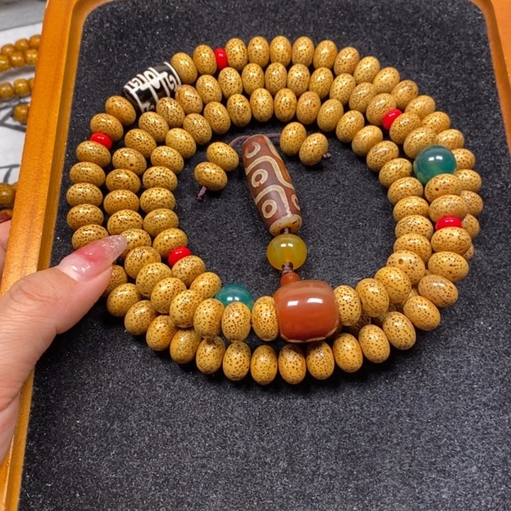 星月菩提吊坠黄金籽12.5