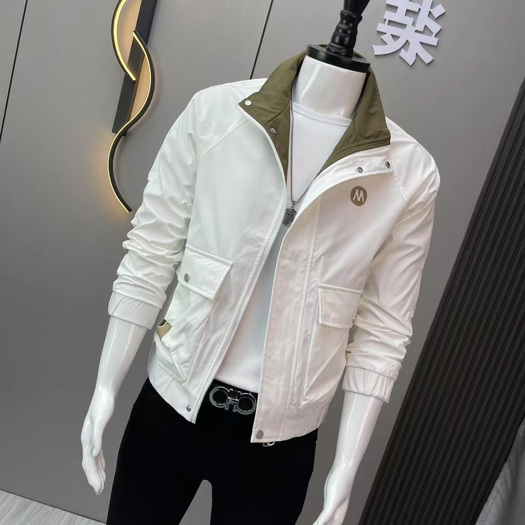 男士外套2025新款春秋季薄款夹克衣服男款高级感痞帅潮牌春装男装