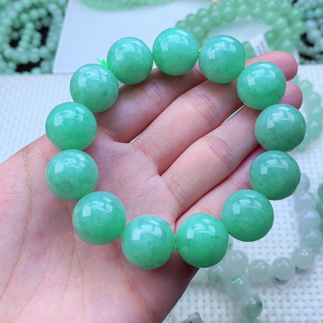 翡翠未镶嵌毛衣链卡17.8