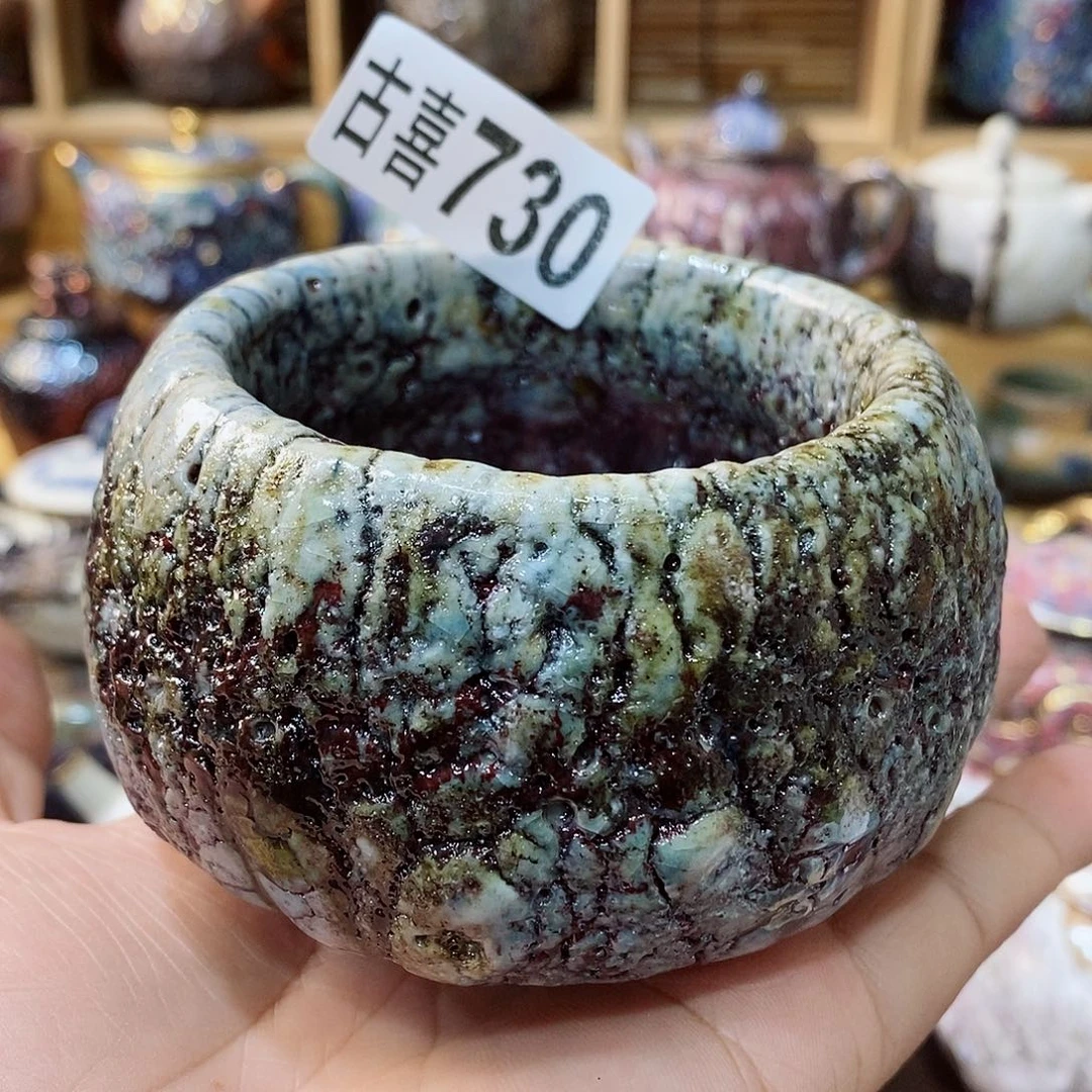粗陶志野柴烧茶器