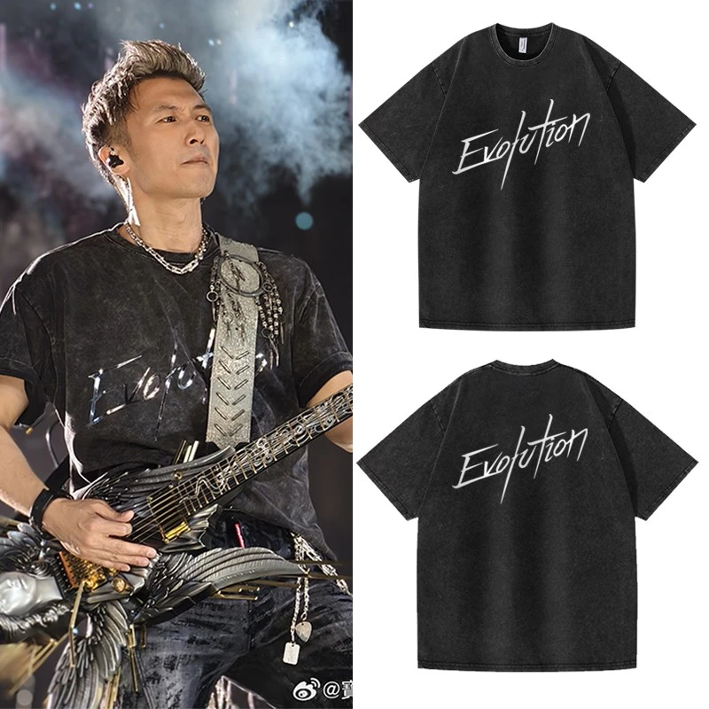 2025谢霆锋香港演唱会同款反光衣服重磅280克水洗t恤短袖男女