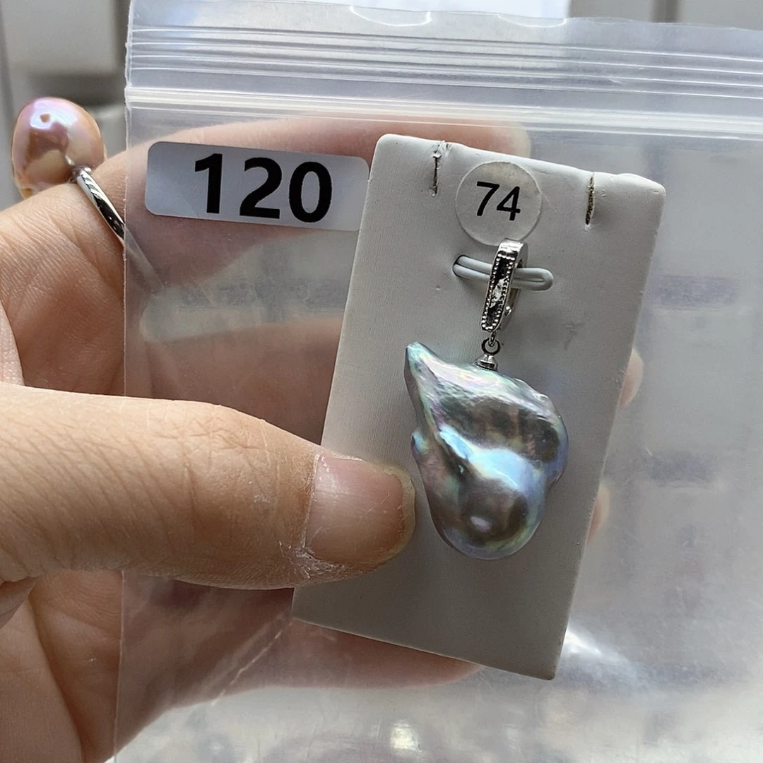 颈饰合金淡水珍珠