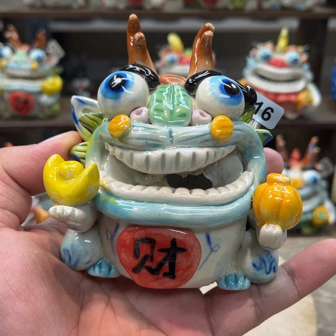 摆件纯手工抽象陶瓷摆件216