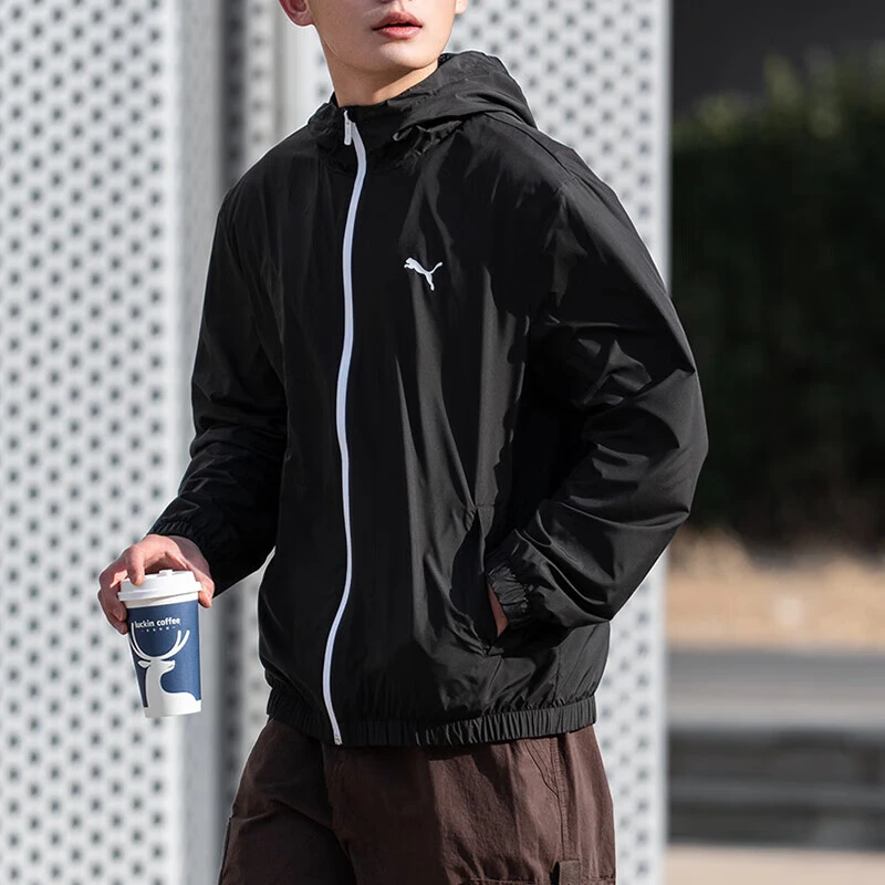 【流光风】PUMA彪马梭织连帽夹克男户外休闲跑步外套运动服691345