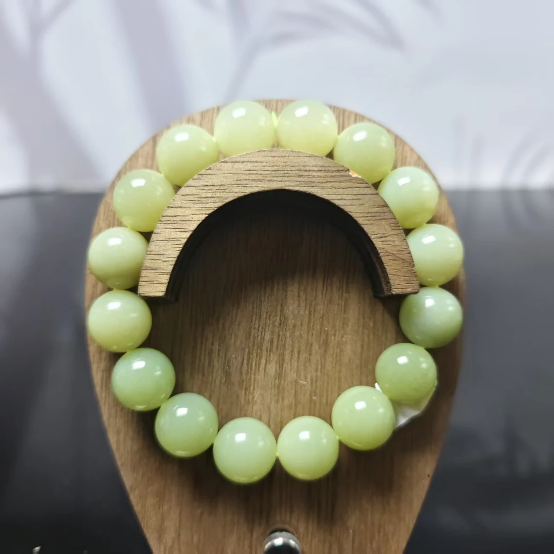 和田玉圆珠手串（卡12）3435