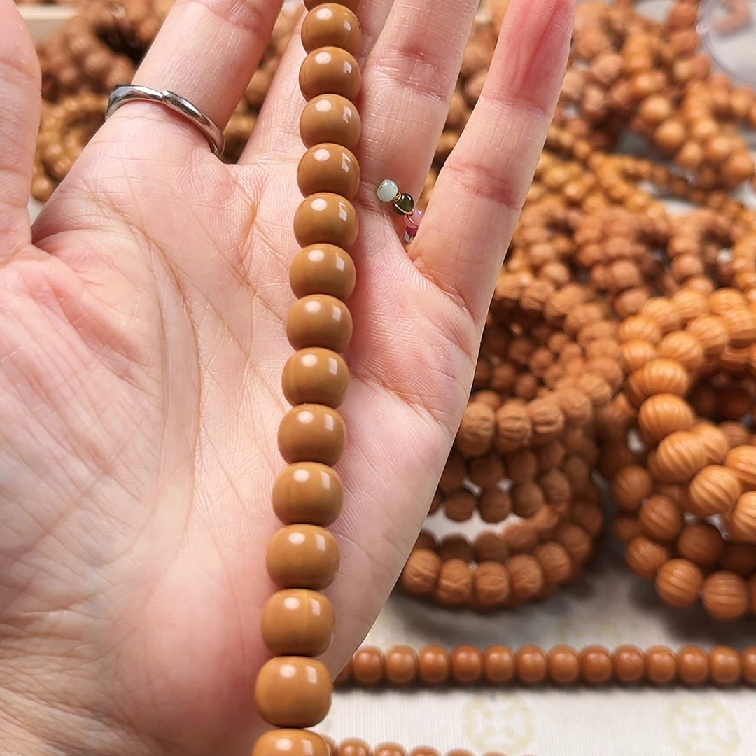 桃核手串无暇微走色个别籽油点小老型