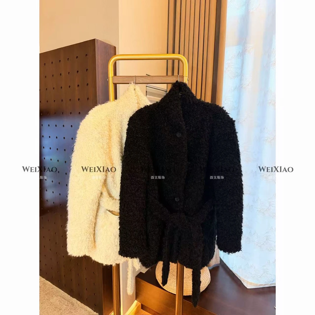 微笑家 高订系列 【安哥拉腰带】草草外套