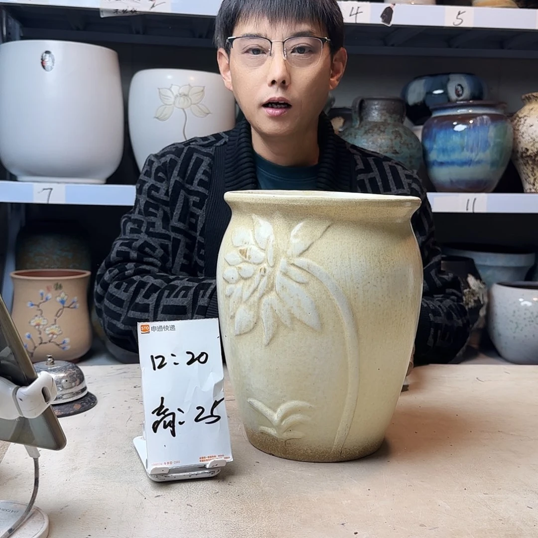 紫砂花盆尺寸20@25