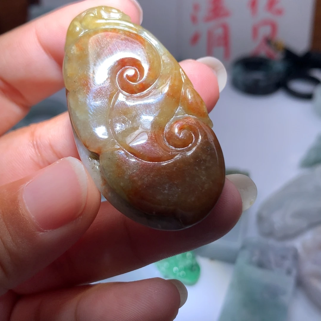 翡翠未镶嵌颈饰保真天然A货翡翠