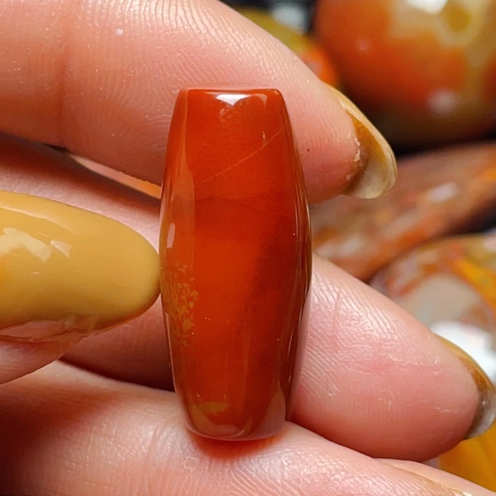 玛瑙/玉髓战国红玛瑙挂件未镶嵌J*