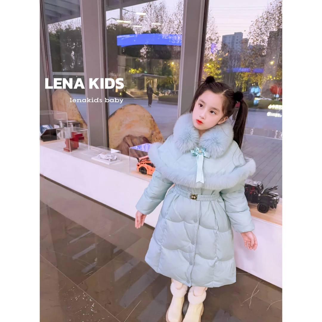 Lenakids【极寒大长款！财阀千金”超大狐狸毛“90羽绒服】25122501
