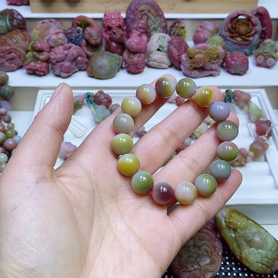玛瑙/玉髓盐源玛瑙手链未镶嵌