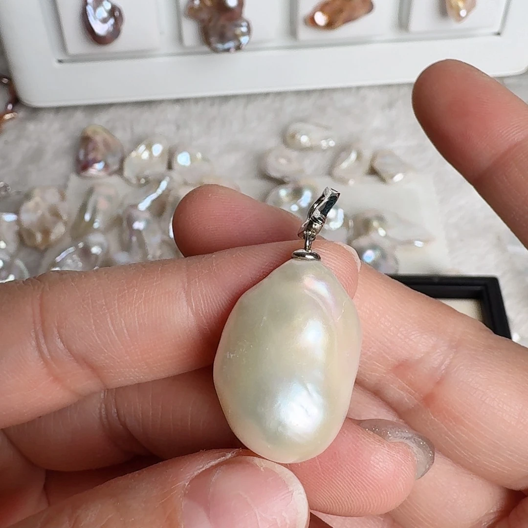 淡水珍珠颈饰银S925镶嵌