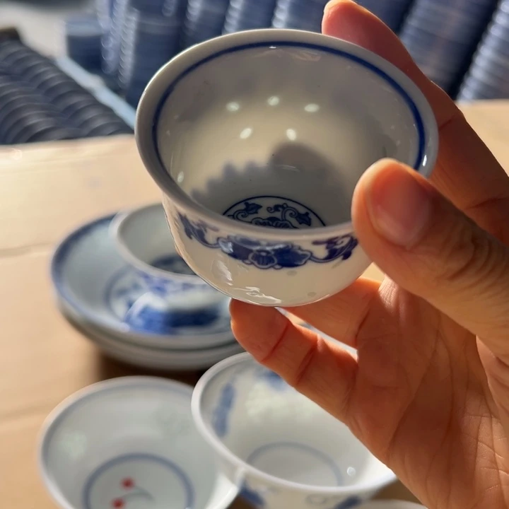 陶瓷80毫升玲珑小茶杯