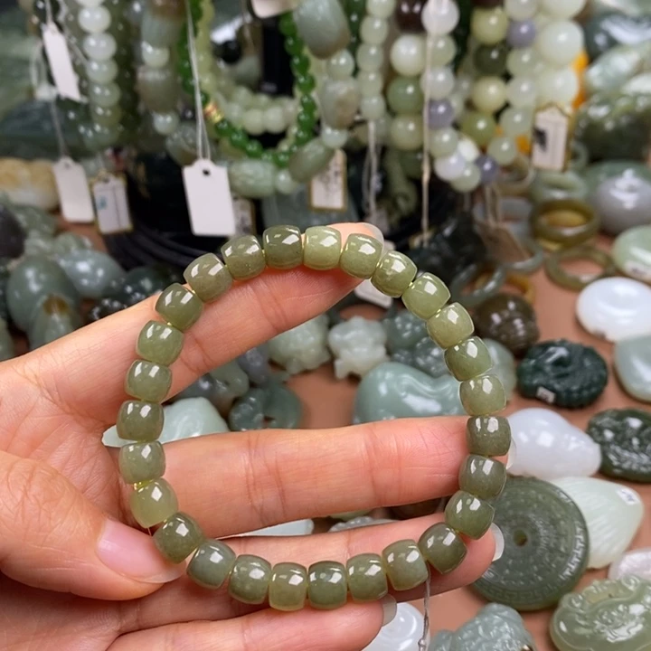 和田玉未镶嵌手链