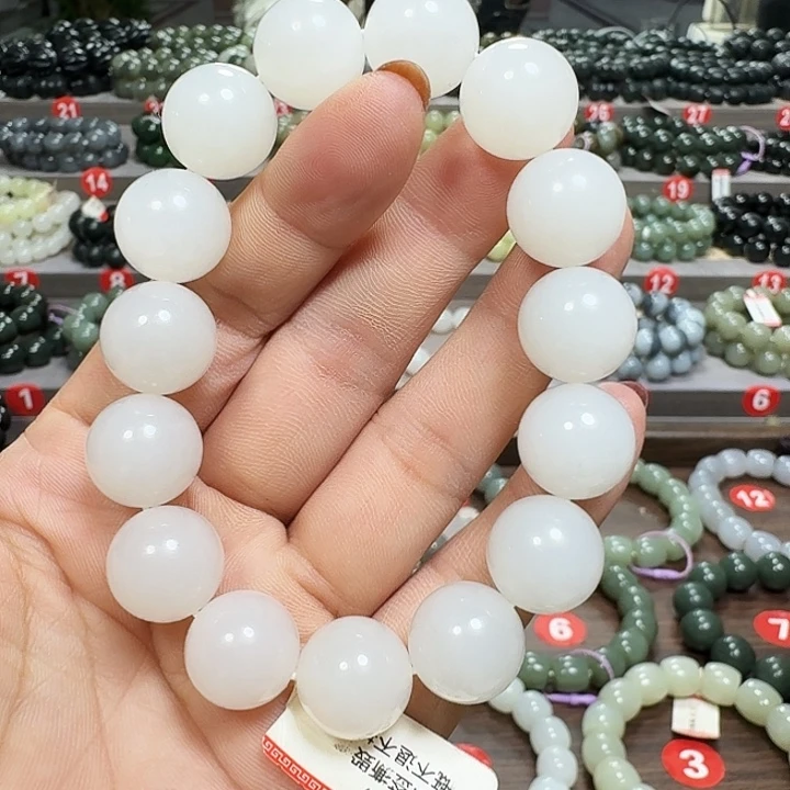 未镶嵌手链和田玉野牛沟青海卡15